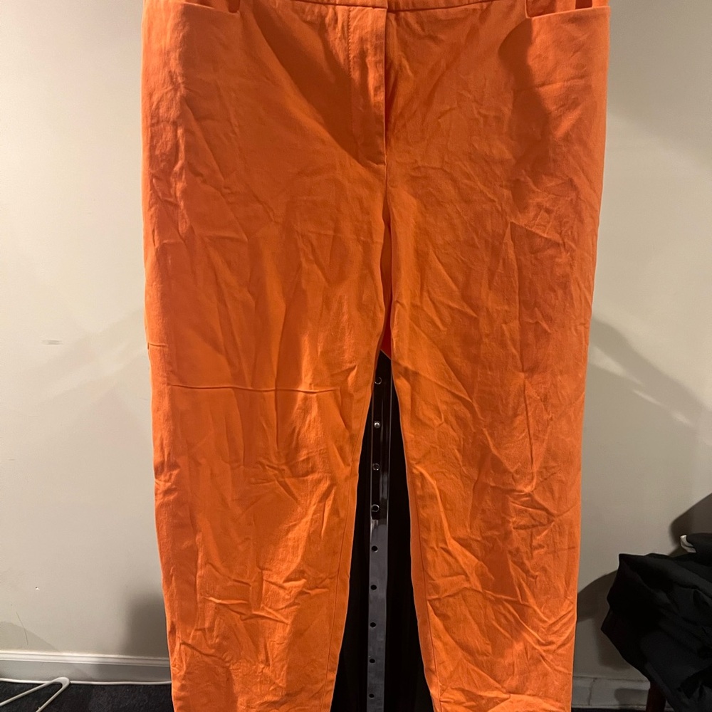 Talbots Orange Chinos Classic Straight-Leg with waistband